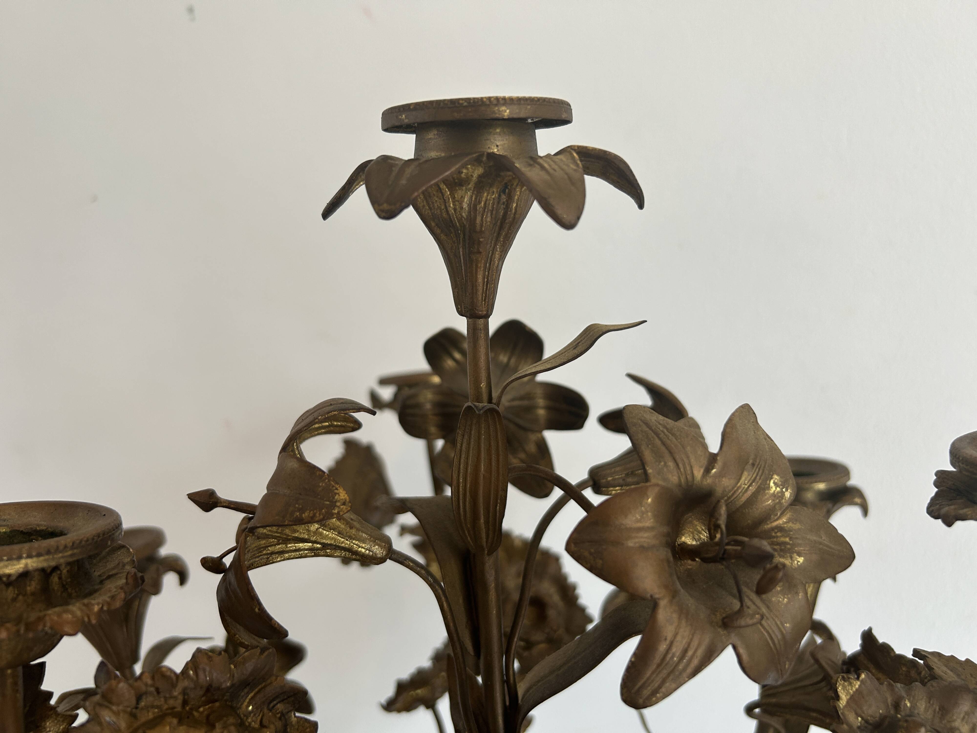 Gilded bronze candelabrum from the Napoléon III period.