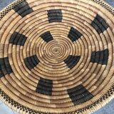 Basket straw bowl origin African hand weave 34 cm