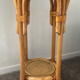 Vintage rattan seat from the 70s