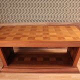Art deco dining room table with chequered pattern