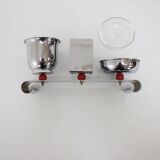 Bauhaus Art Deco Chrome Smoking Set, 1930s