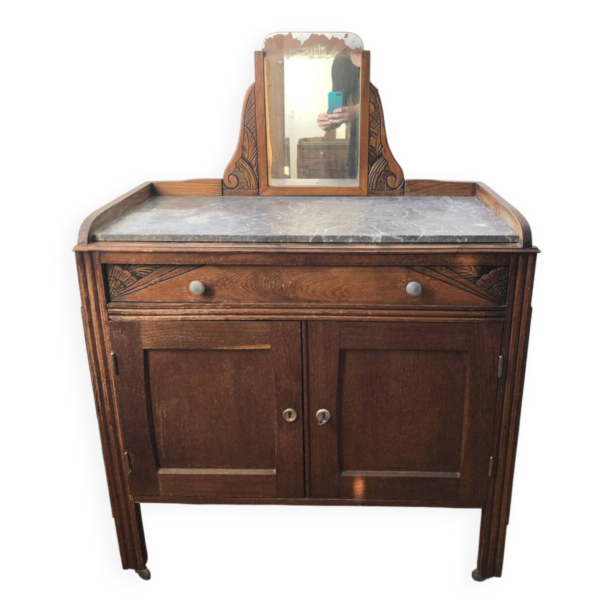 Coiffeuse Bois Sculptée 1920s