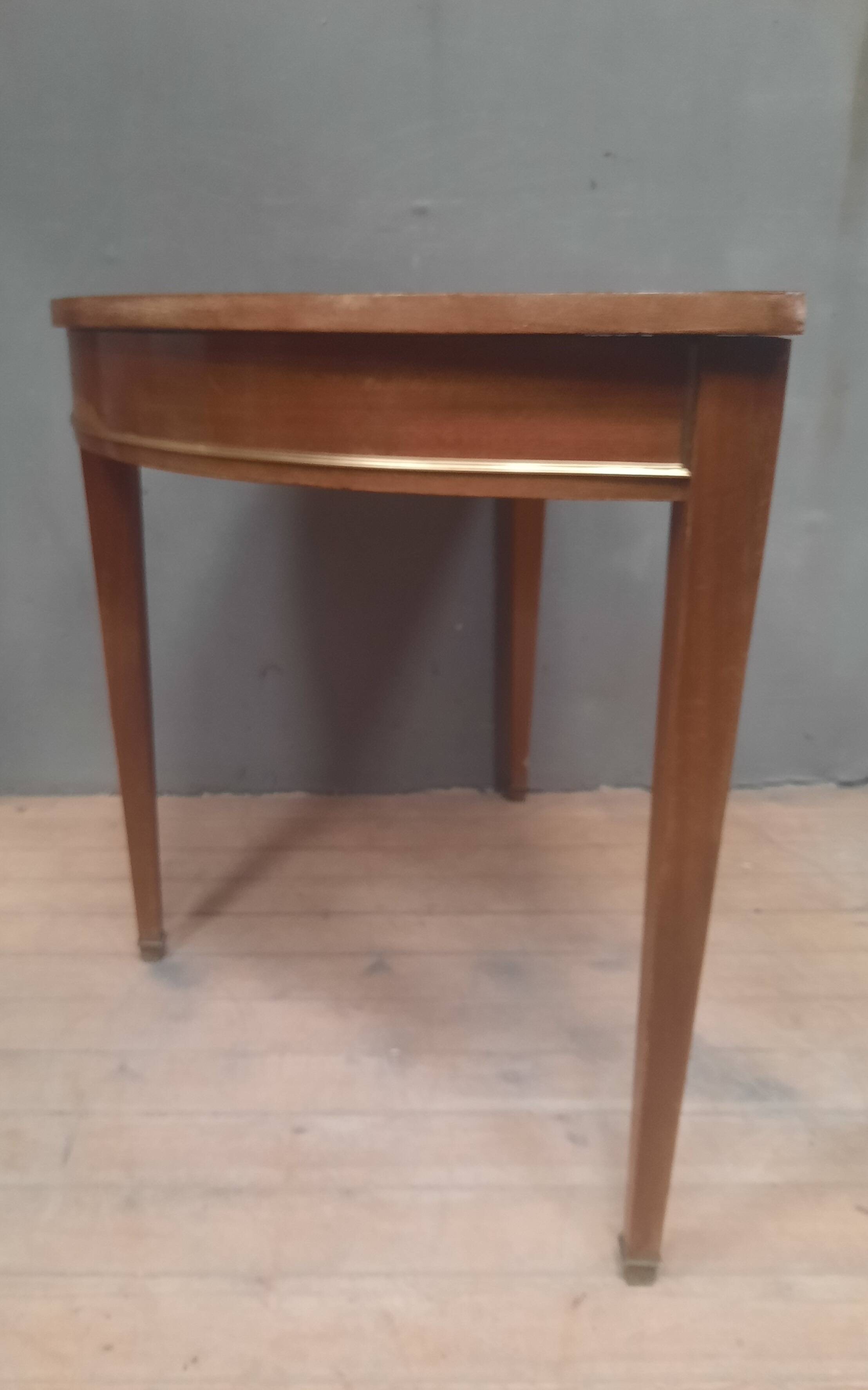 Louis XVI style console in mahogany.
