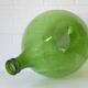 XXL demijohn / vintage clear green bottle / hand blown glass / floor vase