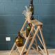 Stepladder decorated in old oak