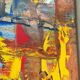 Original Swedish Oil on Panel - 'Komposition' by Daniel Raphaël - Signed - Vintage and Framed - 53 x 38 cm (20.9" x 15")