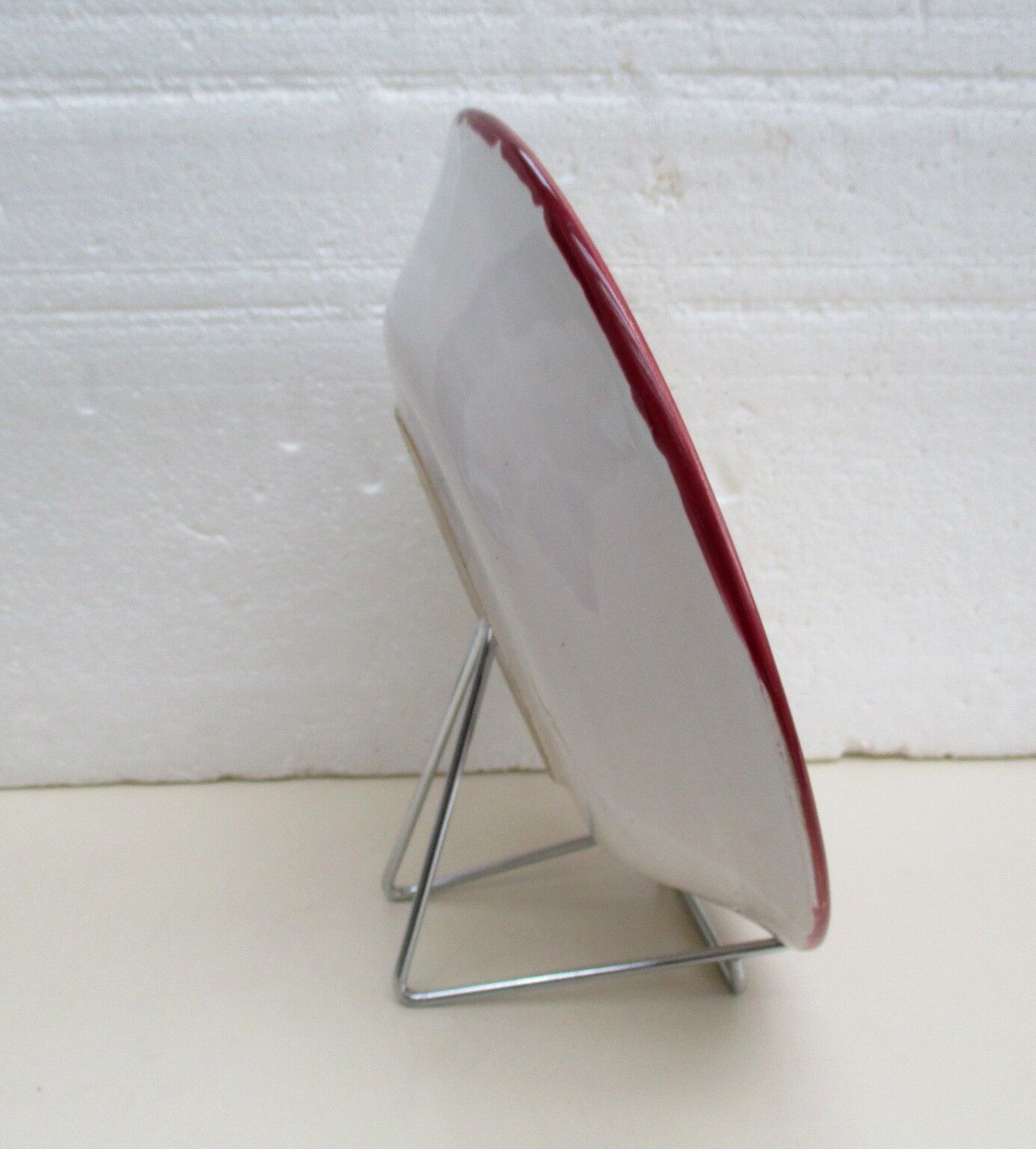 Hand-decorated ceramic plate - sun