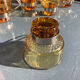 8 cups vintage steel and glass Italy