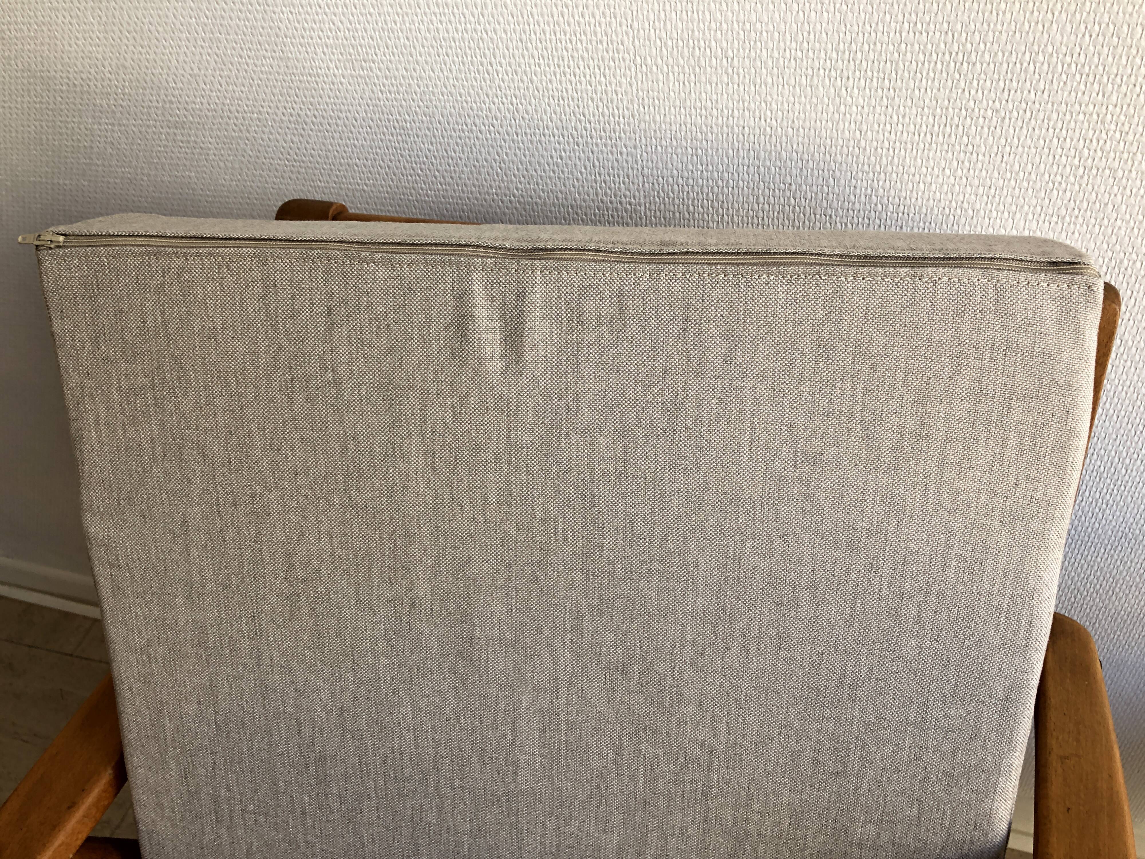 Pair armchairs compass feet, 1960