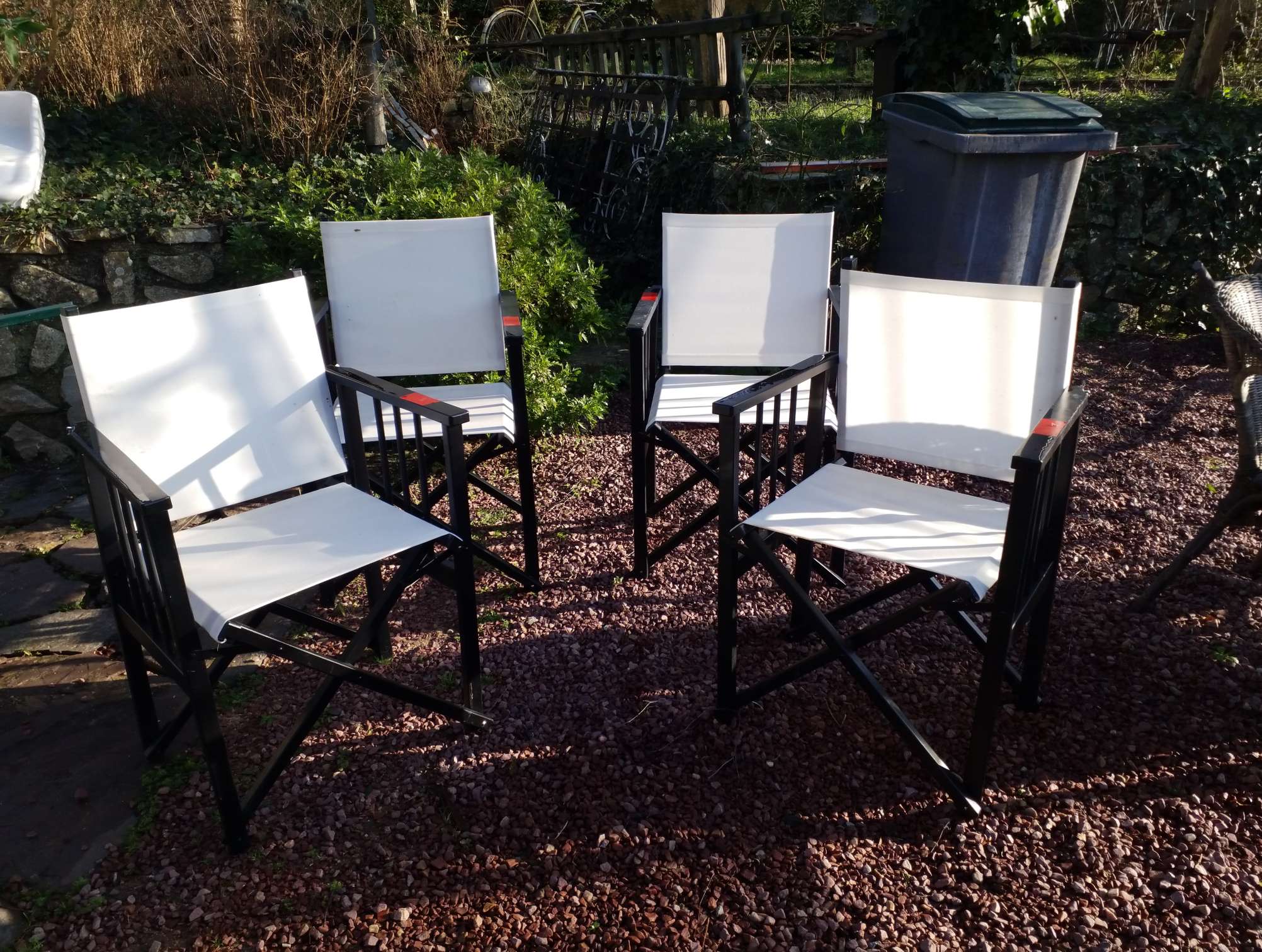 4 fauteuils en  toile