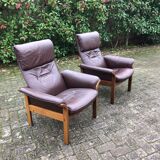 Pair of swedish lounge chairs by Soderber