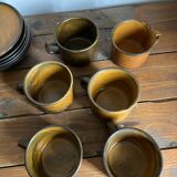 6 West German coffee cups