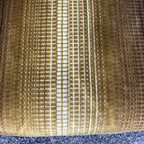Striped velvet armchair