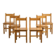 Set of six chairs Maison Regain, circa 1970