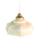 Vintage milky white opaline pendant light