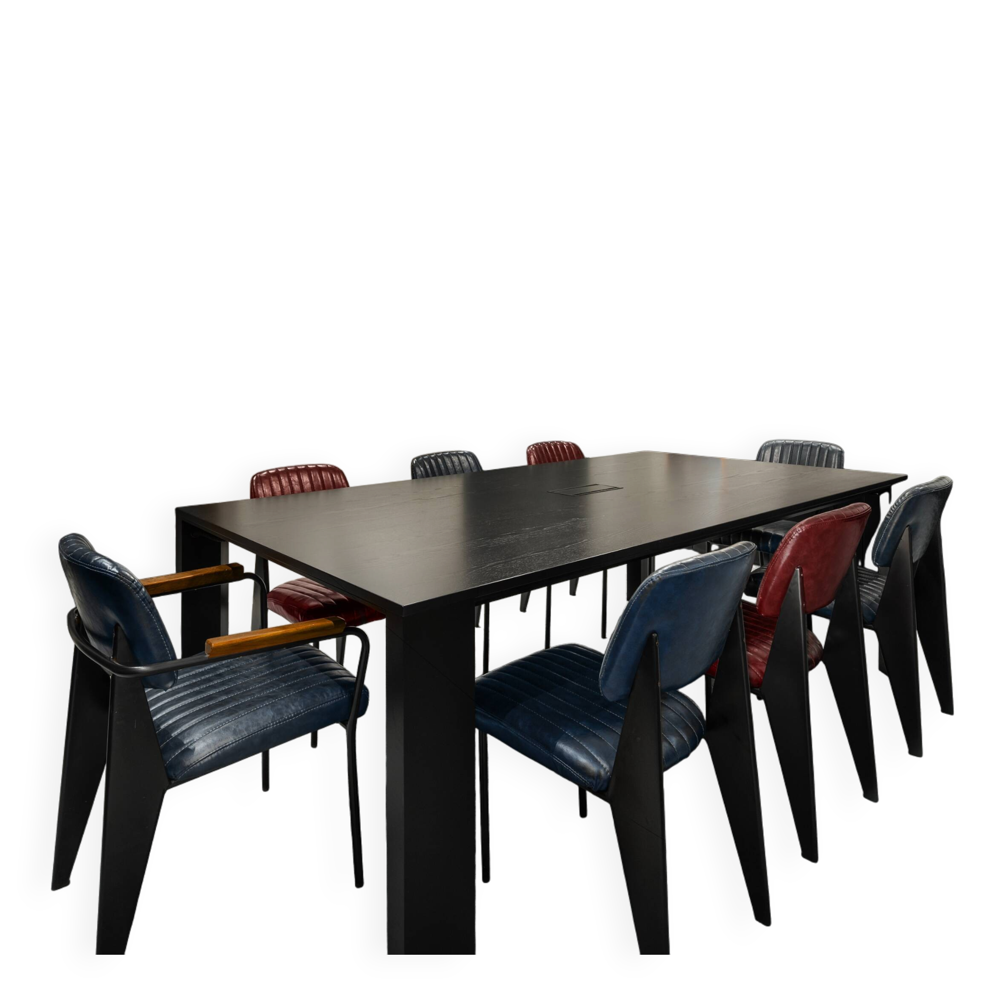 Table de réunion Oto avec 8 chaises