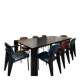 Table de réunion Oto avec 8 chaises