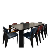 Table de réunion Oto avec 8 chaises