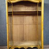 Curved wardrobe painted with floral decoration - late 19th century - Venetian style/XV