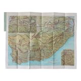 Bird's-eye map of South Africa 1900's