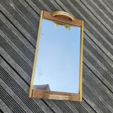 Plateau miroir doré Art déco