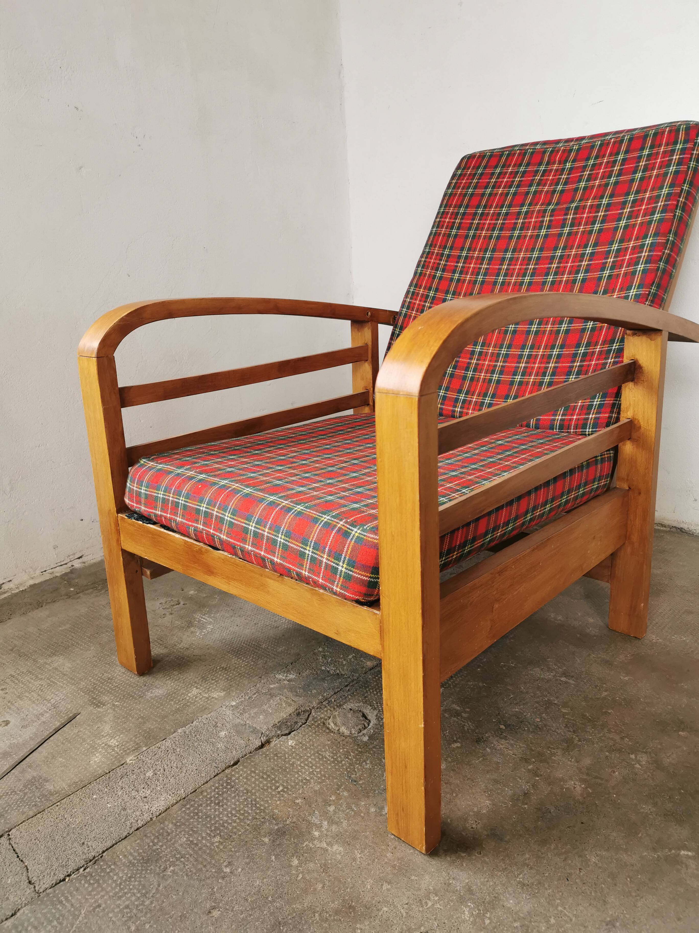 Vintage Scottish reclining armchair 1960s