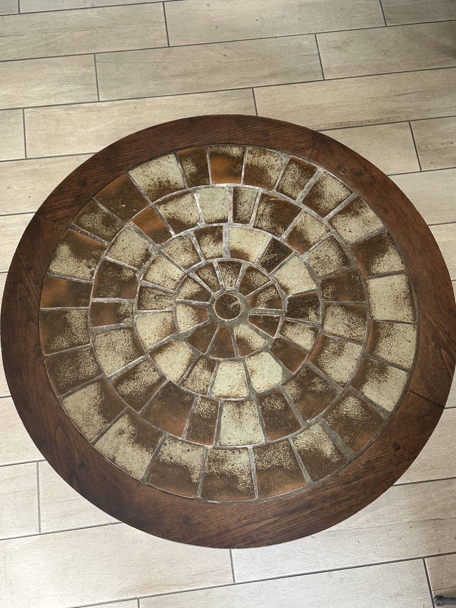Table basse céramique design vintage années 60