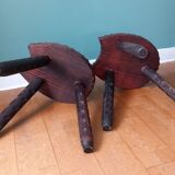 Pair of brutalist tripods