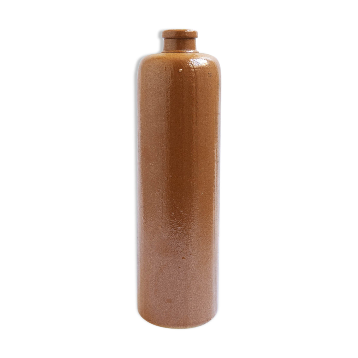 Vintage brown stoneware bottle