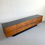 Mid century modern sideboard credenza brazilian rosewood veneer
