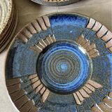 BOWL plate,  MICHAEL ANDERSEN denmark,Stoneware, relief design, centerpiece