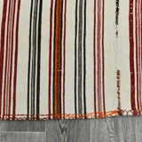 5x9 modern striped hemp rug, 148x269cm