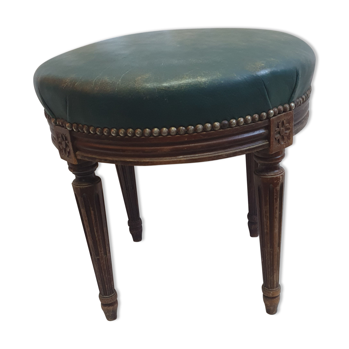 Bar leather stool