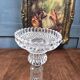 Old large moulded glass candlestick