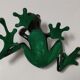 Vintage glazed ceramic tree frog