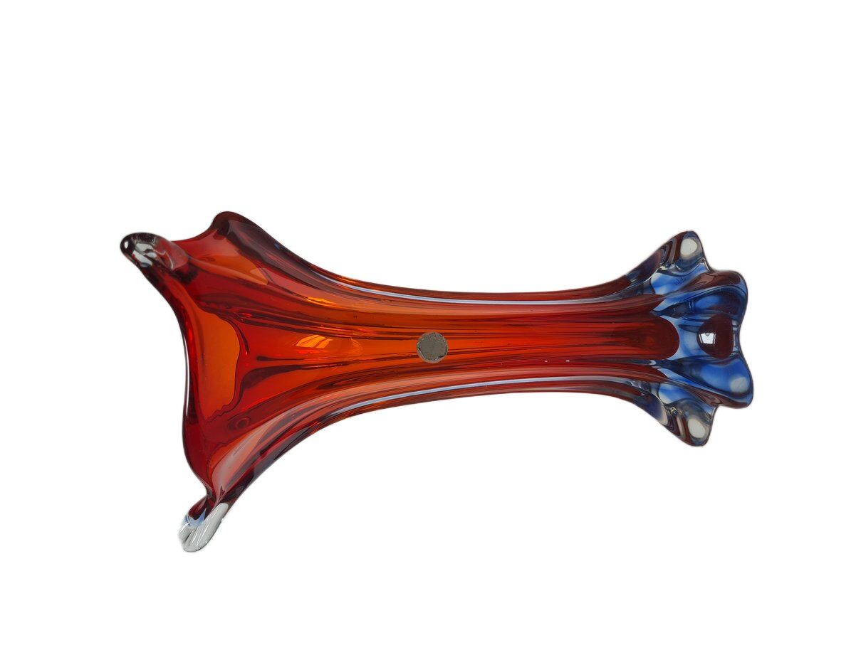 Italian postmodern vase in Murano glass from Mandruzzato, 1950s