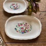 Set of 3 vintage relish dishes, "Indian Tree" model by Digoin