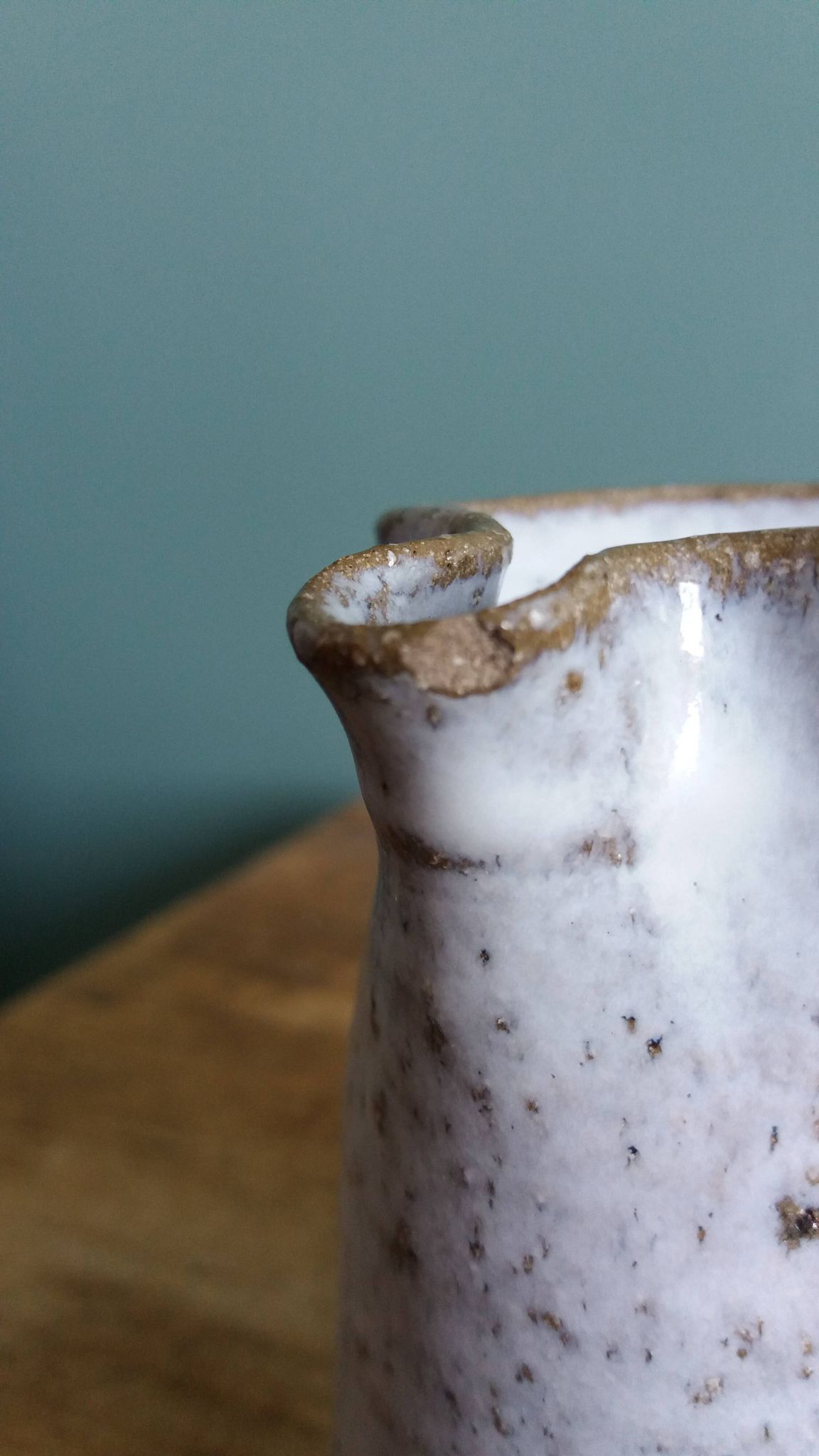 Stoneware pitcher from Berry signed Les Poteries de la Vallée Noire.