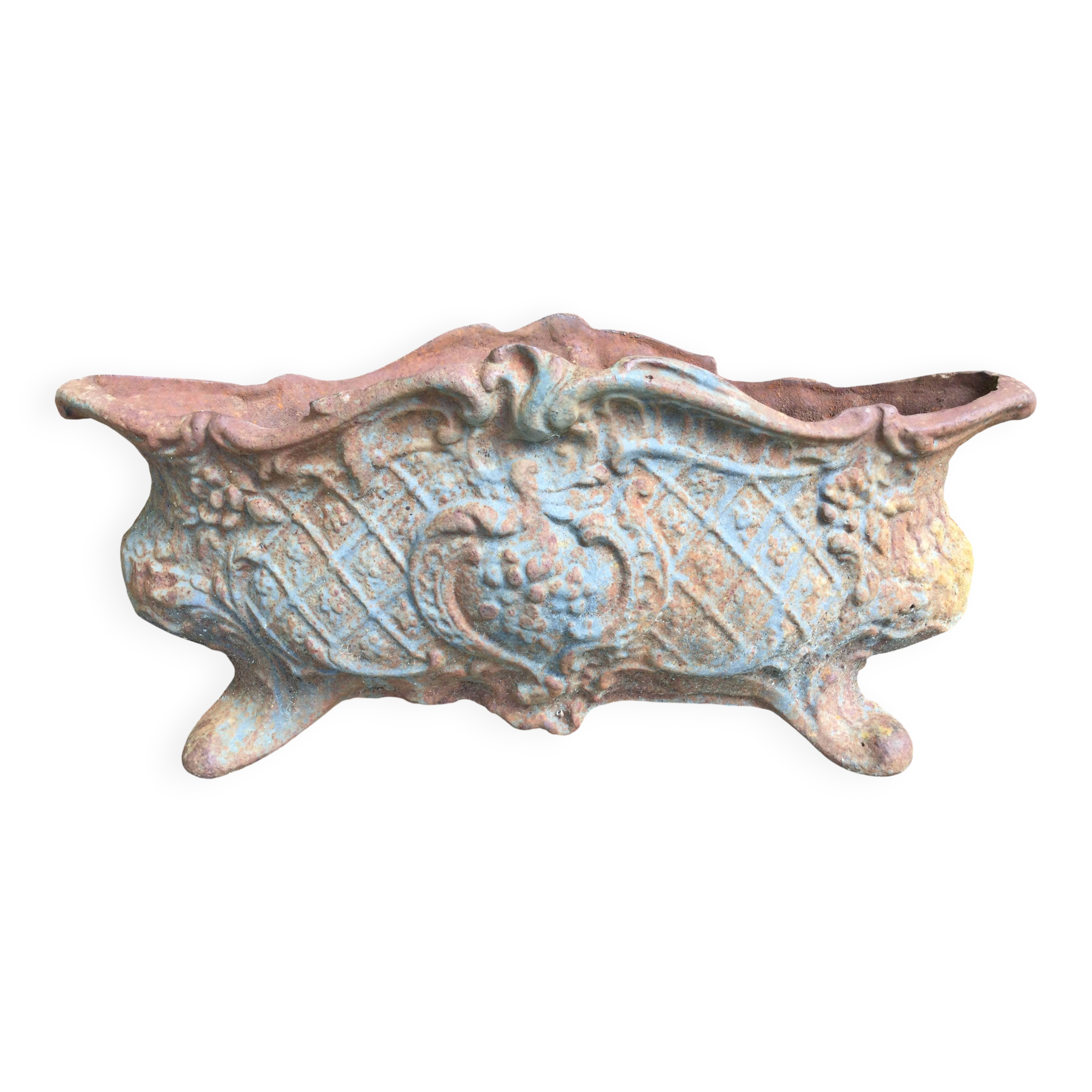 Antique cast iron planter