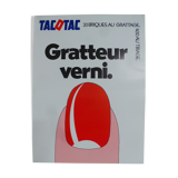 Original National Lottery poster tac o tac 20 bricks at scraping 400 in the scratch draw varnished