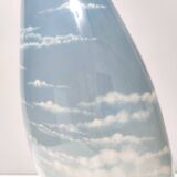Lacquered and Airbrushed Ceramic Centerpiece /Vase Model Nr 182/2 by Vibi, Italy