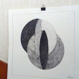"offset" ink on paper