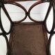 Bedside table stool in vintage cannage rattan