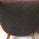 Skai chair binds wine and wooden footpieces and armrests