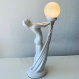 Lampe danseuse nue en céramique