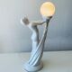 Ceramic naked dancer lamp