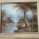 Signed oil painting - landscape - irène cafieri