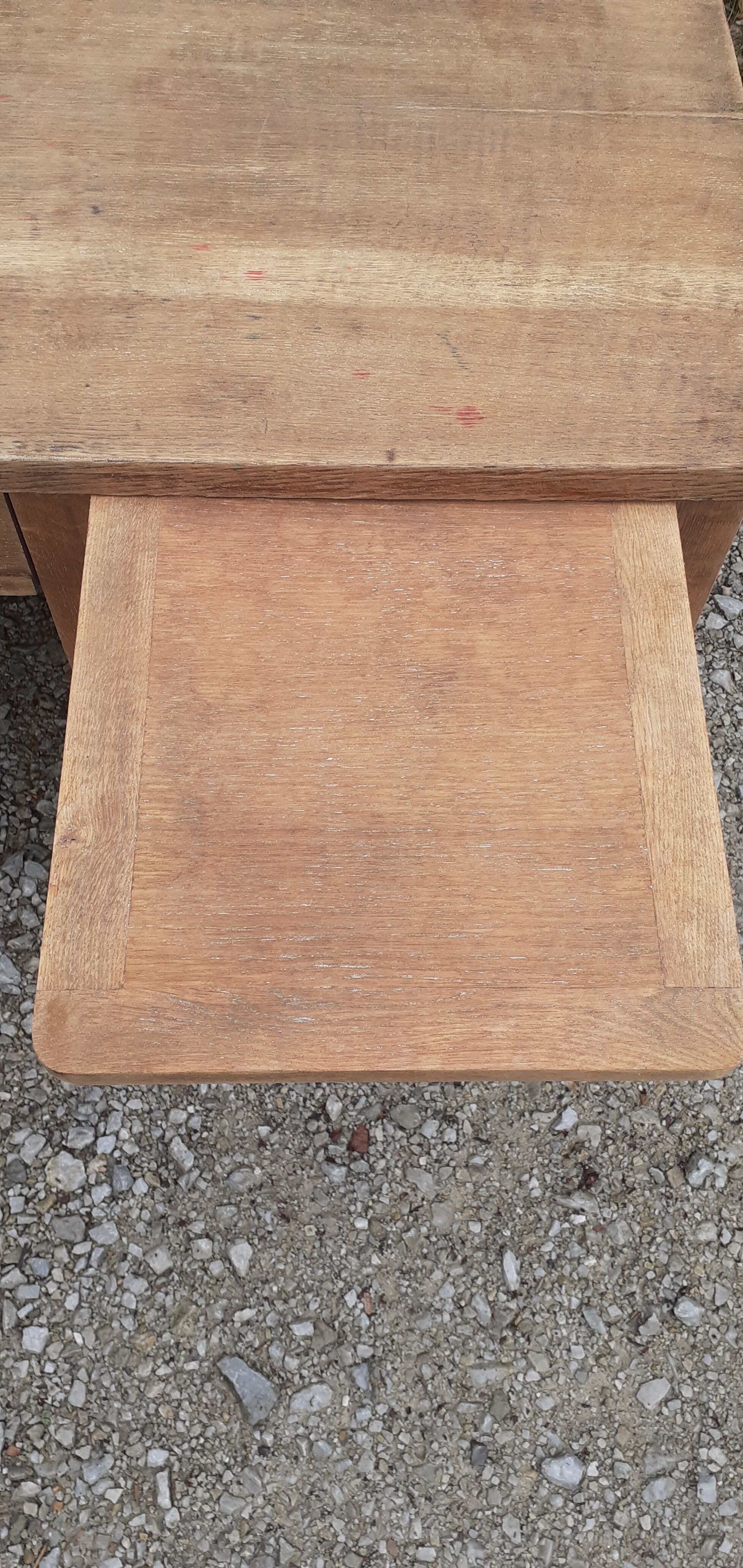 Administrative office 6 drawers 2 shelves old raw wood