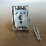 Modernist hook in chromed metal 70s