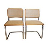 Pair of chairs Marcel Breuer B32 model cesca